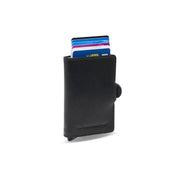 Baldwin Full-Grain Leather Card Holder レディース in Classic 100% Full-Grain Leather - Full Exterior Front Profile View | Buy Online