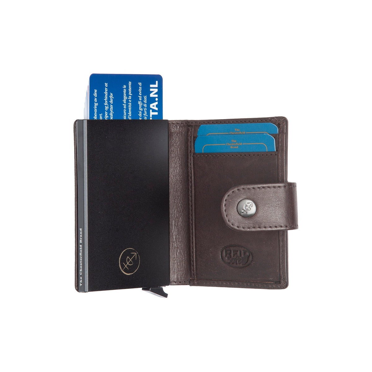 Barrea Full-Grain Leather Card Holder レディース – alternate product view 3