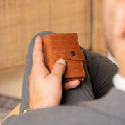 Barrea Full-Grain Leather Card Holder レディース – alternate product view 2