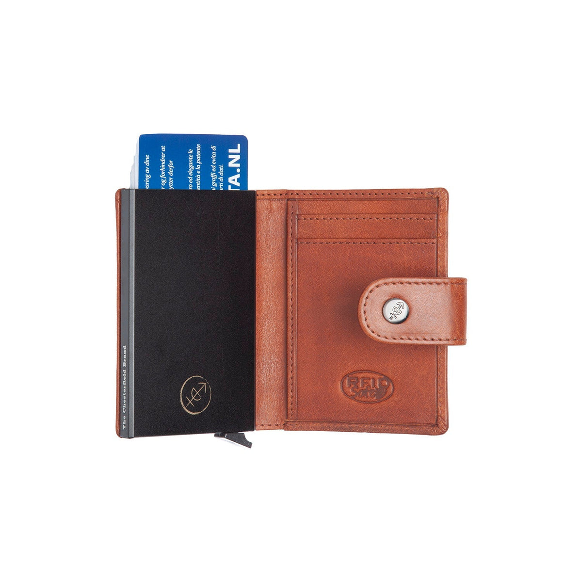 Barrea Full-Grain Leather Card Holder レディース – alternate product view 3