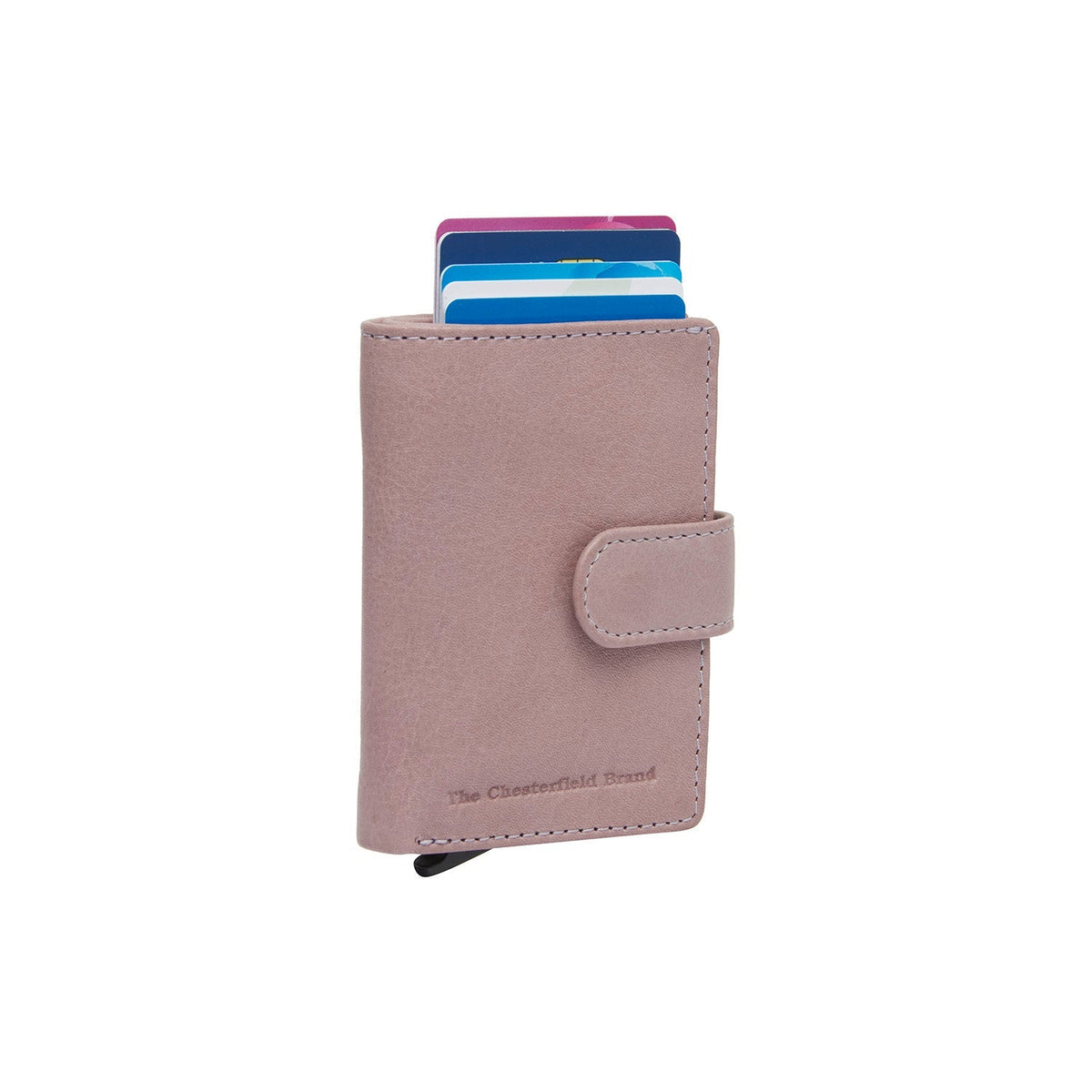 Kaunas Full-Grain Leather Card Holder レディース in Classic 100% Full-Grain Leather - Full Exterior Front Profile View | Buy Online