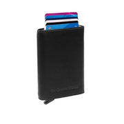 Lancaster Full-Grain Leather Card Holder レディース in Classic 100% Full-Grain Leather - Full Exterior Front Profile View | Buy Online