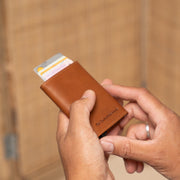 Lancaster Full-Grain Leather Card Holder レディース – alternate product view 2
