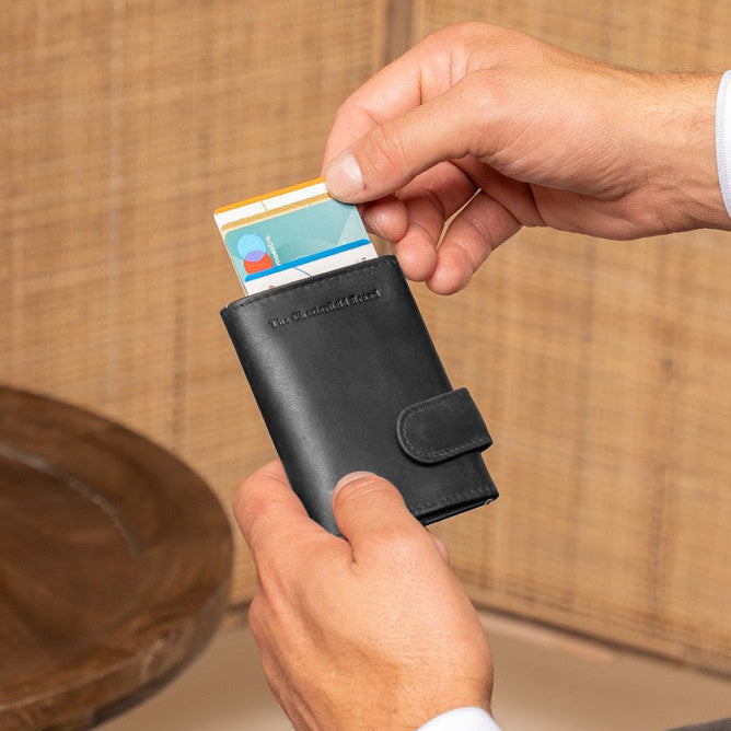 Leicester Full-Grain Leather Card Holder レディース