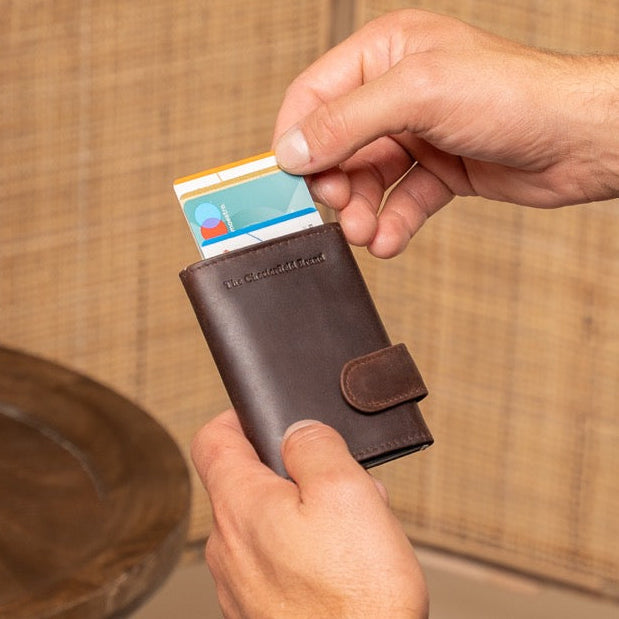 Leicester Full-Grain Leather Card Holder レディース – alternate product view 2