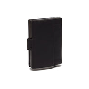Solid Antique Brass Hardware &amp; Heavy-Duty Dual Zipper Detail on Leipzig Full-Grain Leather Card Holder レディース