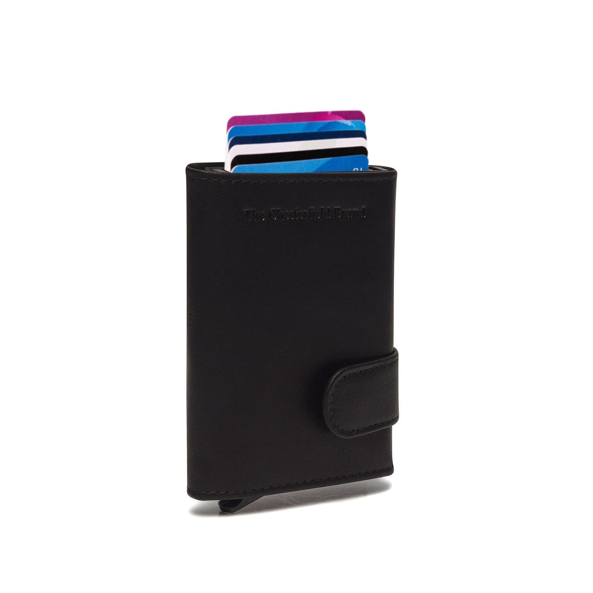 Mannheim Full-Grain Leather Card Holder レディース in Classic 100% Full-Grain Leather - Full Exterior Front Profile View | Buy Online