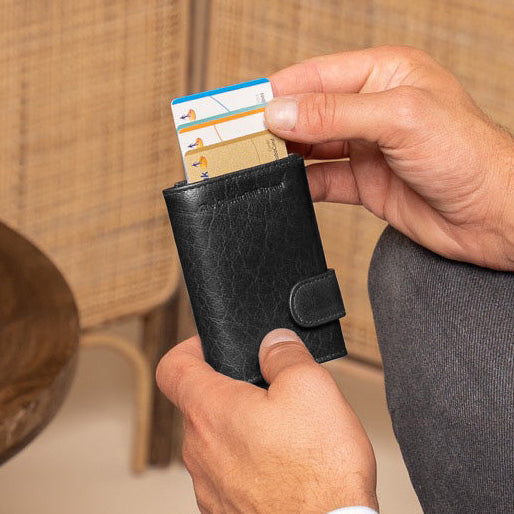 Mannheim Full-Grain Leather Card Holder レディース