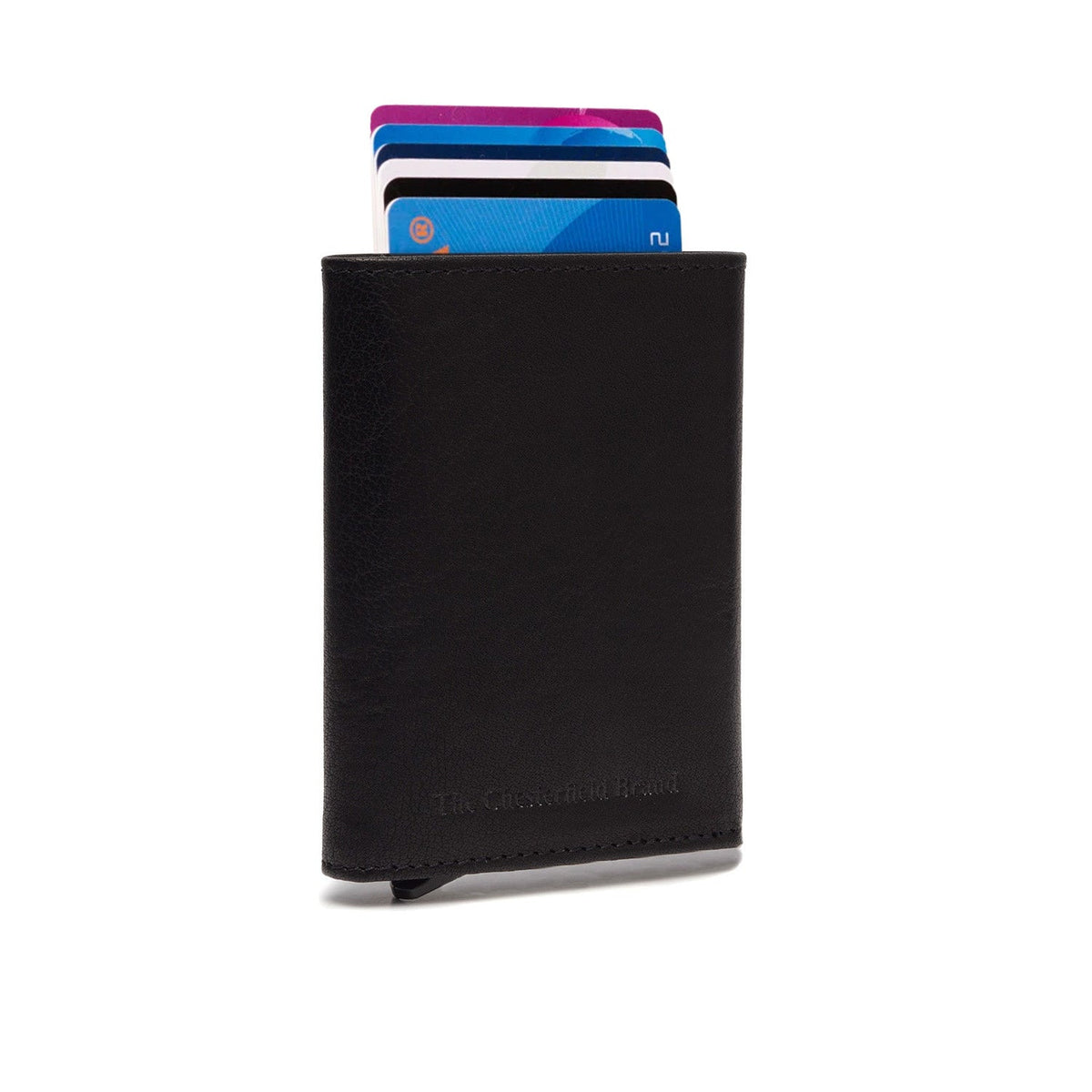 Paris Full-Grain Leather Card Holder レディース in Classic 100% Full-Grain Leather - Full Exterior Front Profile View | Buy Online