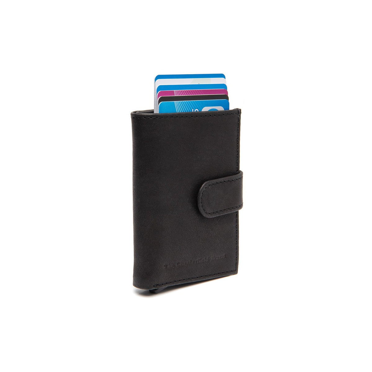 Torola Full-Grain Leather Card Holder レディース in Classic 100% Full-Grain Leather - Full Exterior Front Profile View | Buy Online