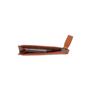 Cognac Leather Card Wallet レディース, detail view 1