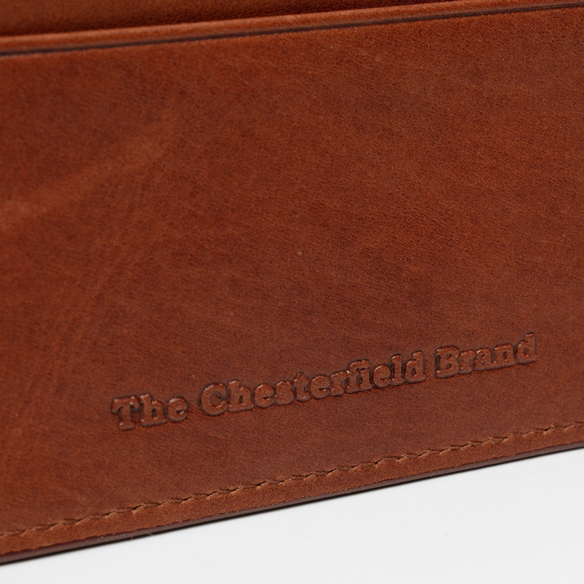 Cognac Leather Card Wallet レディース, detail view 4