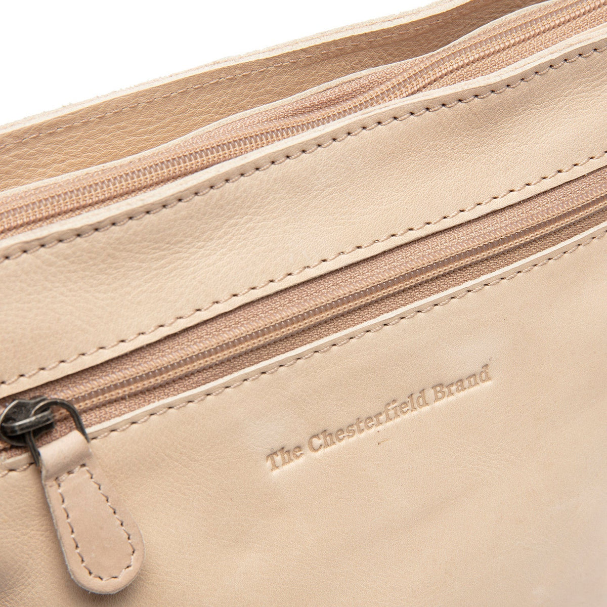 Aston Full-Grain Leather Crossbody Bag レディース - Structured Side Profile Showing Gusset Depth &amp; Expansion Capacity