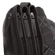 Millie Full-Grain Leather Crossbody Bag レディース - Structured Side Profile Showing Gusset Depth &amp; Expansion Capacity