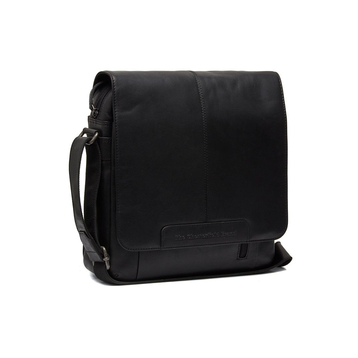 Raphael Full-Grain Leather Crossbody Bag メンズ in Classic 100% Full-Grain Leather - Full Exterior Front Profile View | Buy Online