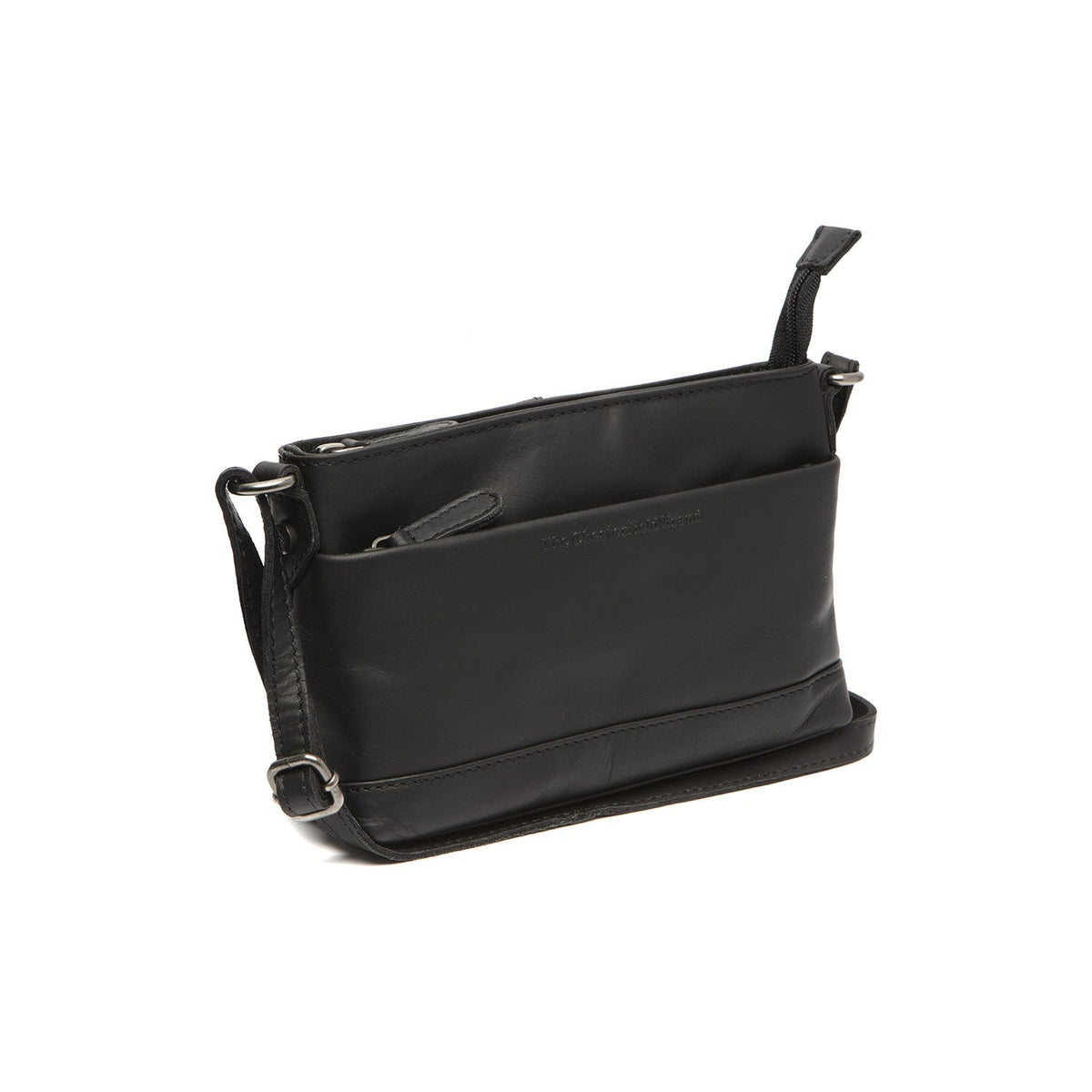 Salerno Full-Grain Leather Crossbody Bag レディース in Classic 100% Full-Grain Leather - Full Exterior Front Profile View | Buy Online