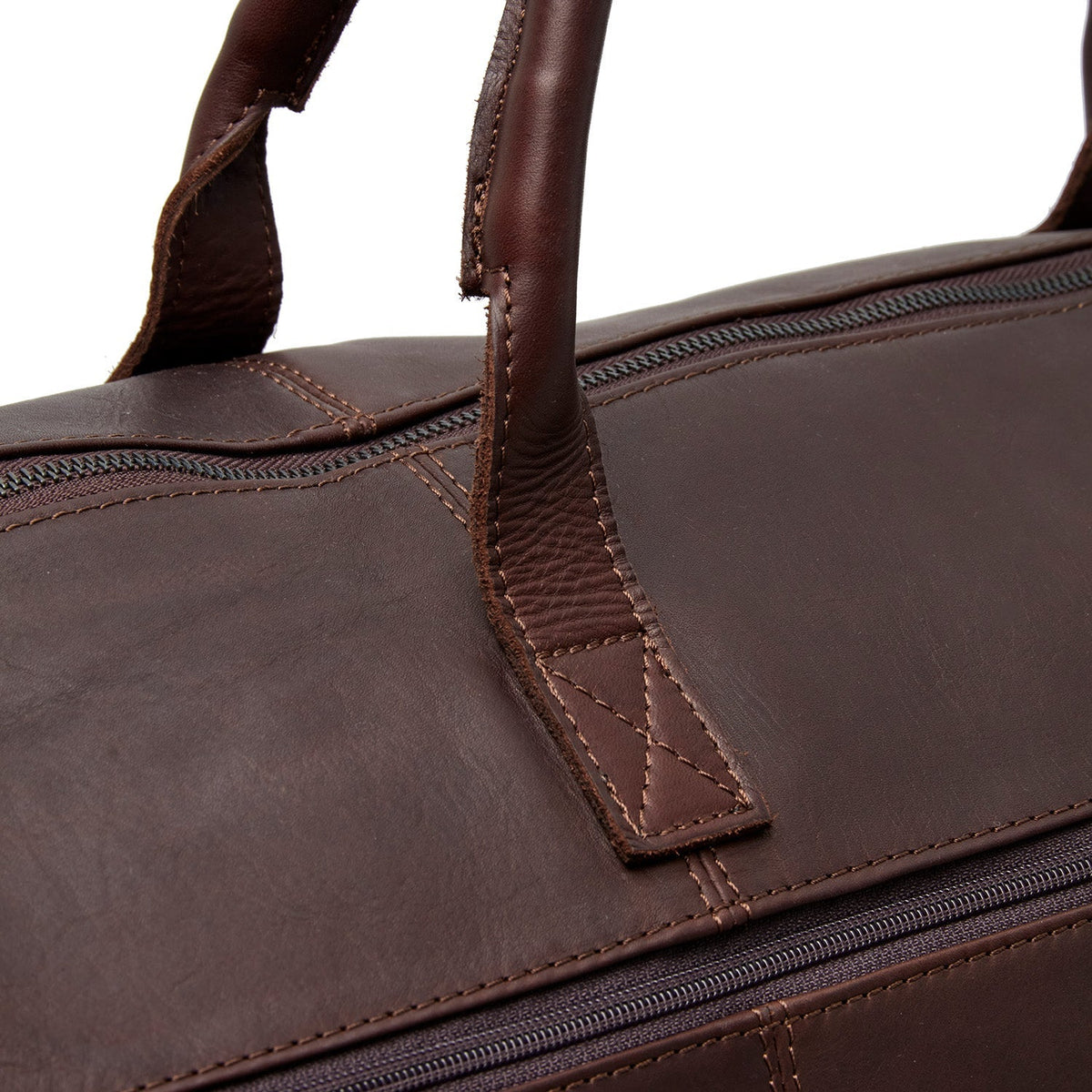 Brown Leather Garment Bag Finlay レディース, detail view 1
