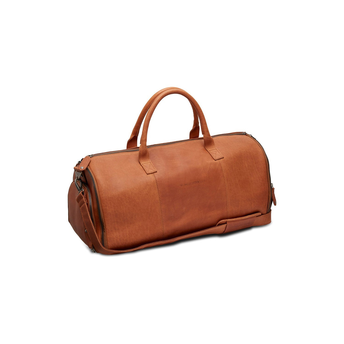 Cognac Leather Garment Bag Finlay レディース, front view