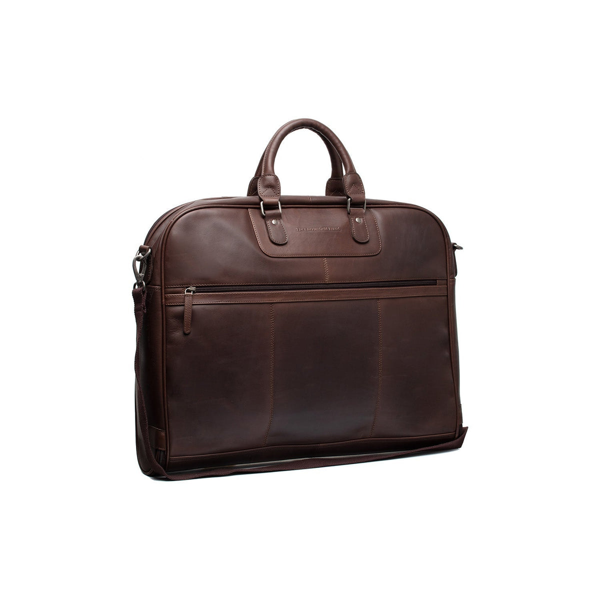 Leather Garment Bag Josh レディース in Classic 100% Full-Grain Leather - Front Profile View &amp; Tailored Silhouette | Buy Online