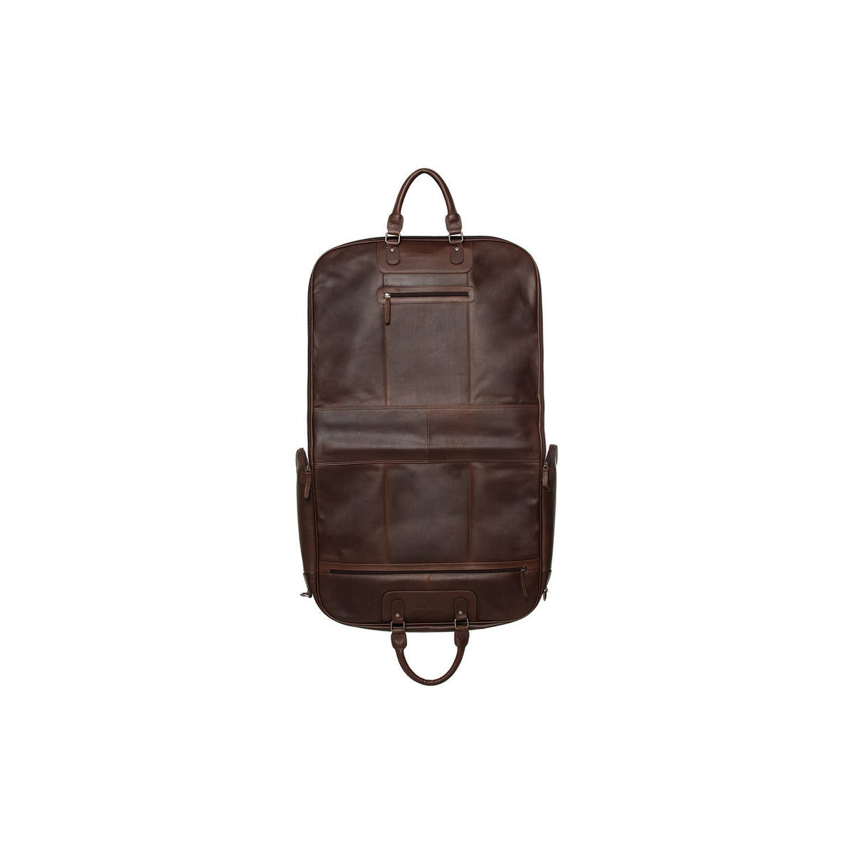 Leather Garment Bag Josh レディース - Lateral Side Profile View Showing Sleeve Cut &amp; Athletic Taper Fit