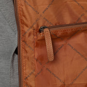 Cognac Leather Garment Bag Josh レディース, detail view 6