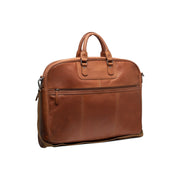 Cognac Leather Garment Bag Josh レディース, front view