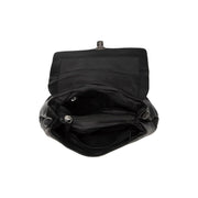 
クローズアップ詳細 of Classic Collar & Heavy-Duty Zipper Hardware on Angera フルグレインレザー ハンドバッグ