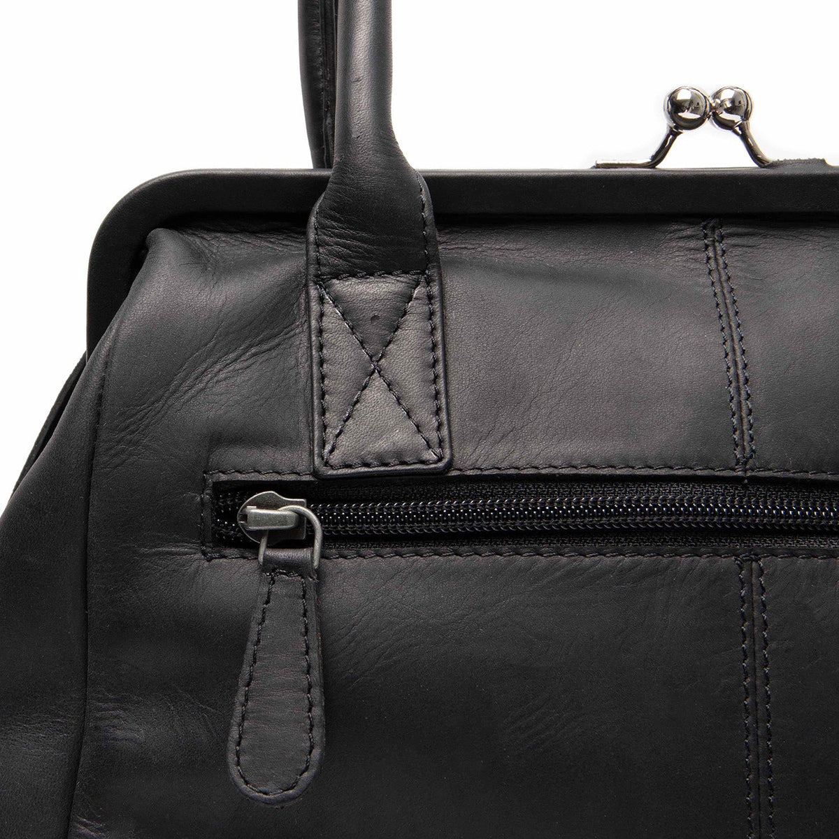 Dorin Full-Grain Leather Handbag レディース - Lateral Side Profile View Showing Sleeve Cut &amp; Athletic Taper Fit