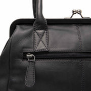 Dorin Full-Grain Leather Handbag レディース - Lateral Side Profile View Showing Sleeve Cut &amp; Athletic Taper Fit