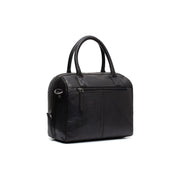 Styled Fit Perspective of Langton Full-Grain Leather Handbag レディース on Model - Natural Daylight Drape