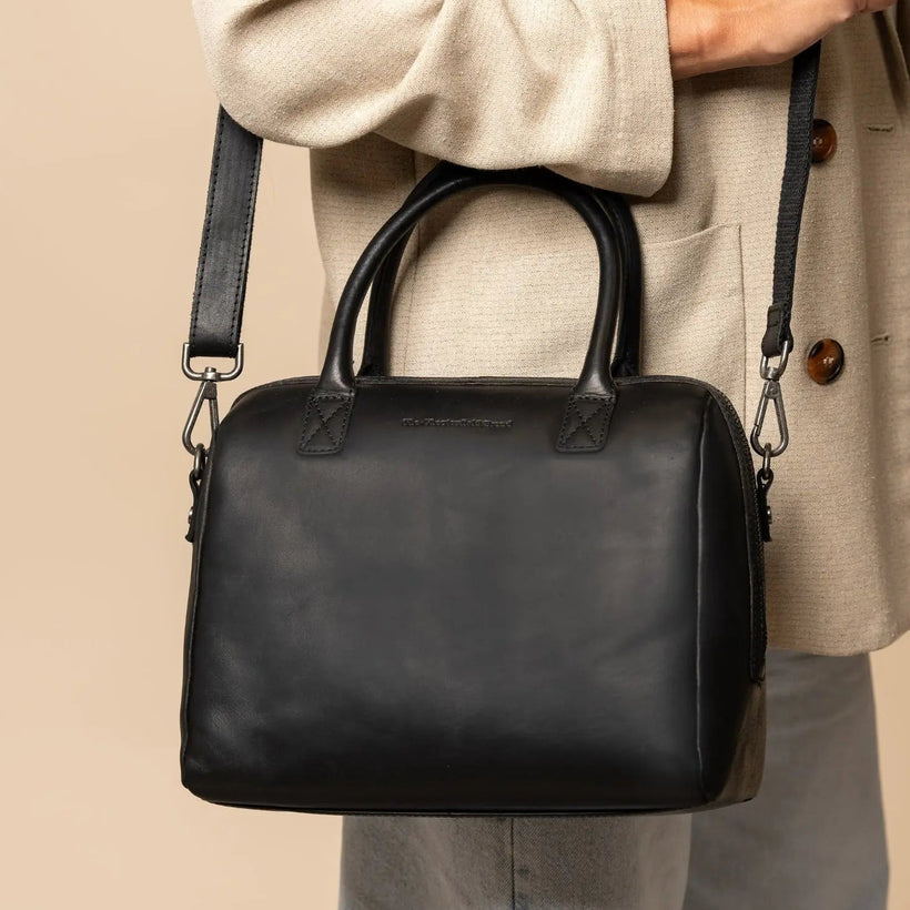 Langton Full-Grain Leather Handbag レディース