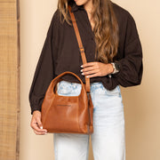Lunera Full-Grain Leather Handbag レディース – alternate product view 3