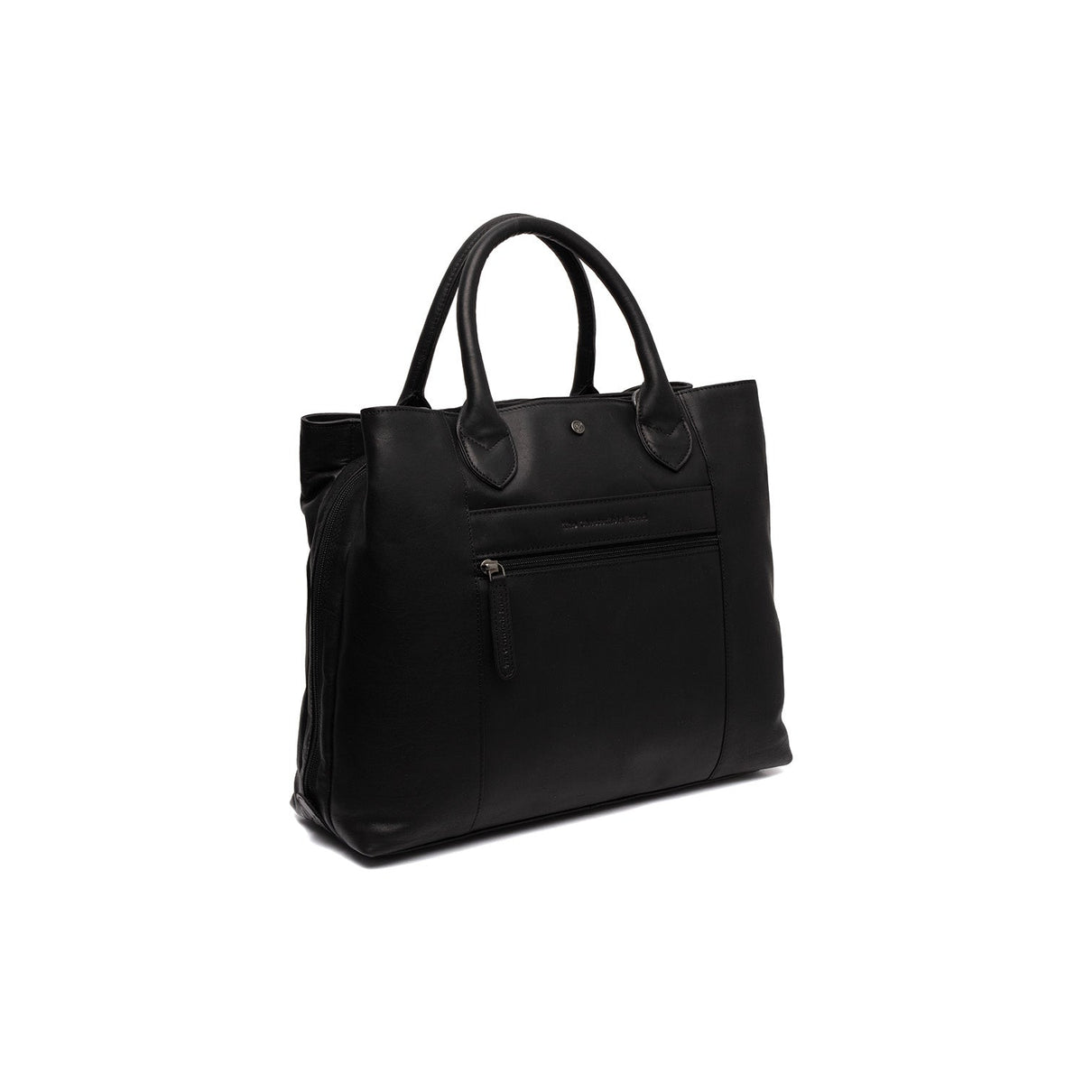 Tailored Rib Cuffs &amp; Hem Craftsmanship Construction Detail on Passau Full-Grain Leather Handbag レディース