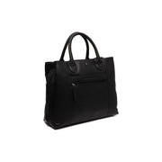 Tailored Rib Cuffs &amp; Hem Craftsmanship Construction Detail on Passau Full-Grain Leather Handbag レディース