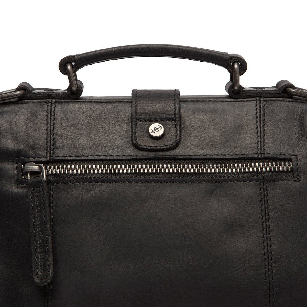 Rachael Full-Grain Leather Handbag レディース - Lateral Side Profile View Showing Sleeve Cut &amp; Athletic Taper Fit