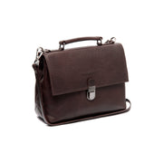 Tailored Rib Cuffs &amp; Hem Craftsmanship Construction Detail on Renata Full-Grain Leather Handbag レディース