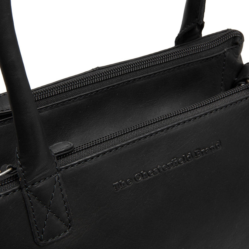 Solvin Full-Grain Leather Handbag レディース