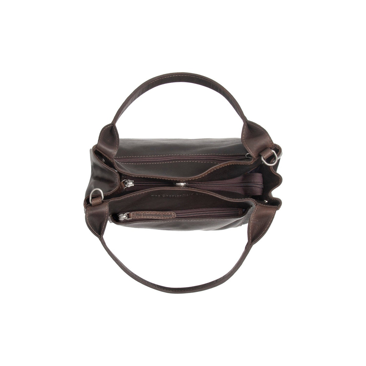 Brown Leather Handbag Tenara, detail view 1