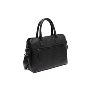 Tailored Rib Cuffs &amp; Hem Craftsmanship Construction Detail on Valmonte Full-Grain Leather Handbag レディース