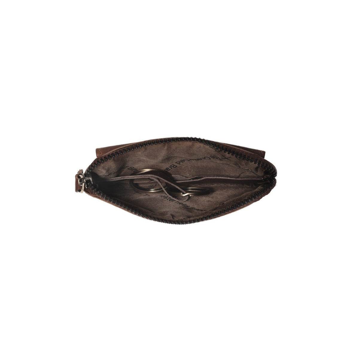 Tailored Rib Cuffs &amp; Hem Craftsmanship Construction Detail on Oliver Full-Grain Leather Key Case レディース
