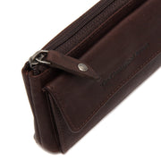Styled Fit Perspective of Violette Full-Grain Leather Key Case レディース on Model - Natural Daylight Drape