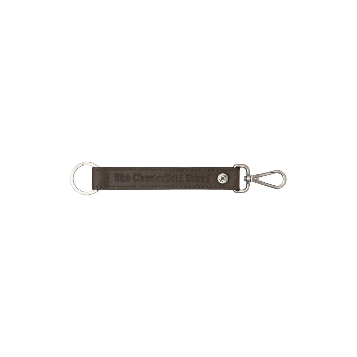 Leather Key Ring レディース in Classic 100% Full-Grain Leather - Front Profile View &amp; Tailored Silhouette | Buy Online