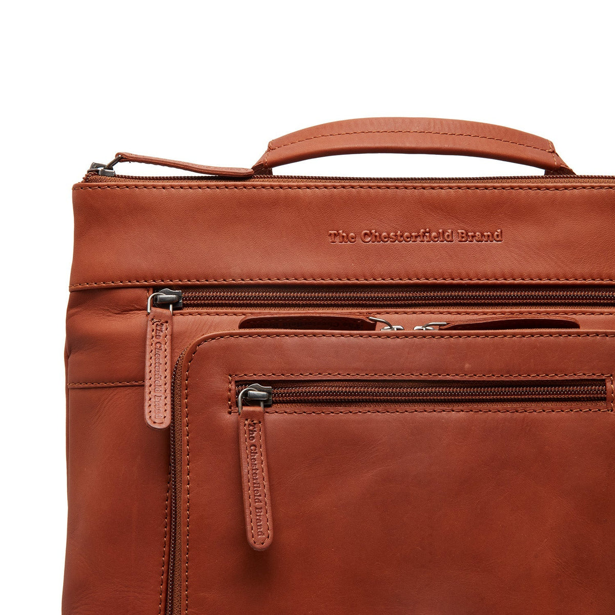 Caldero Full-Grain Leather Laptop Backpack レディース – alternate product view 2
