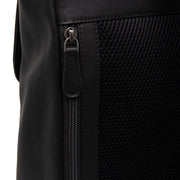 Solid Antique Brass Hardware &amp; Heavy-Duty Dual Zipper Detail on Farrow Full-Grain Leather Laptop Backpack レディース