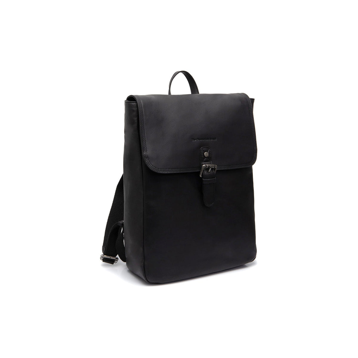 Farrow Full-Grain Leather Laptop Backpack レディース in Classic 100% Full-Grain Leather - Full Exterior Front Profile View | Buy Online