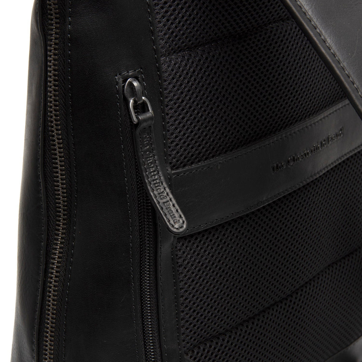 内側ライニングビュー Showing Dedicated Padded Laptop Sleeve & Multi-Compartment Organization