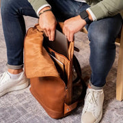 Larsson Full-Grain Leather Laptop Backpack レディース – alternate product view 3