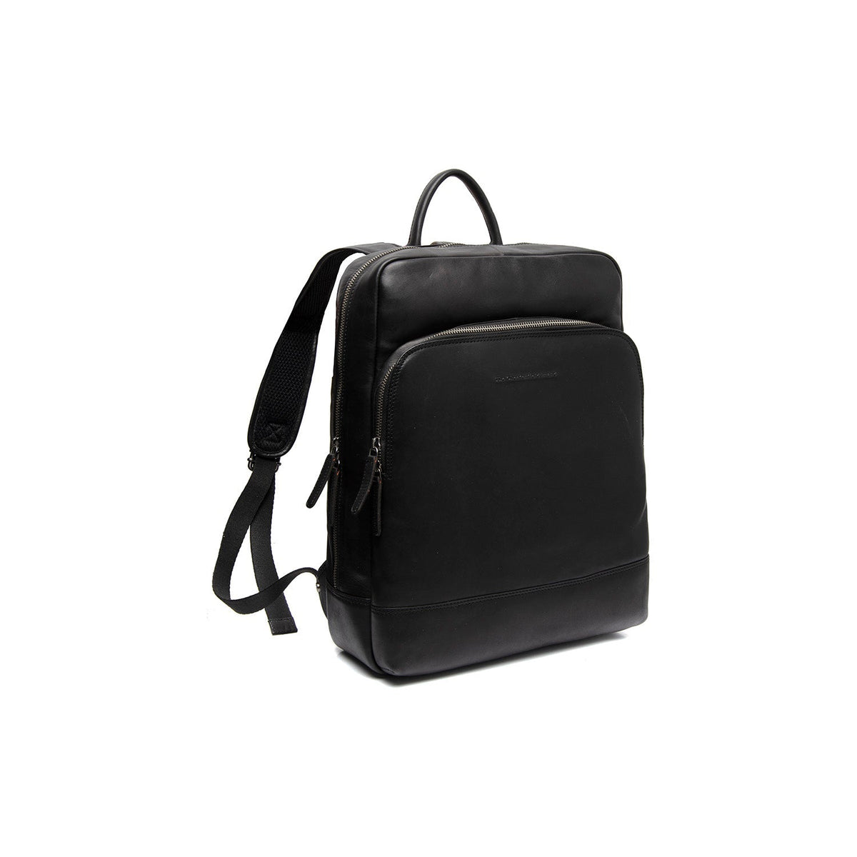 Nicola Full-Grain Leather Laptop Backpack レディース in Classic 100% Full-Grain Leather - Full Exterior Front Profile View | Buy Online