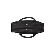 Solid Antique Brass Hardware &amp; Heavy-Duty Dual Zipper Detail on Boston Full-Grain Leather Laptop Bag メンズ