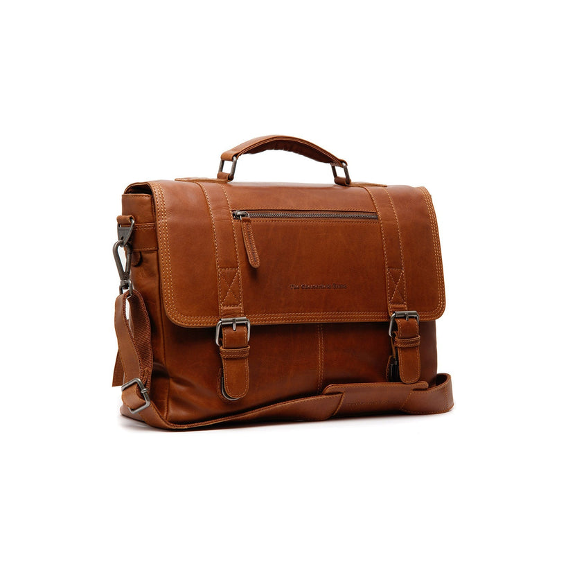 Imperia Full-Grain Leather Laptop Bag メンズ